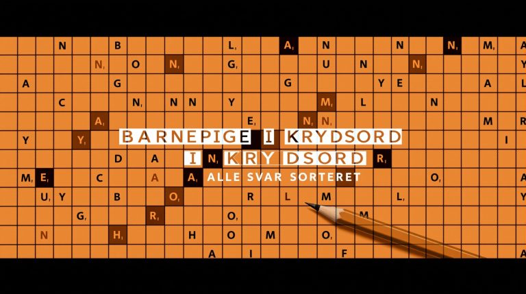 barnepige i krydsord