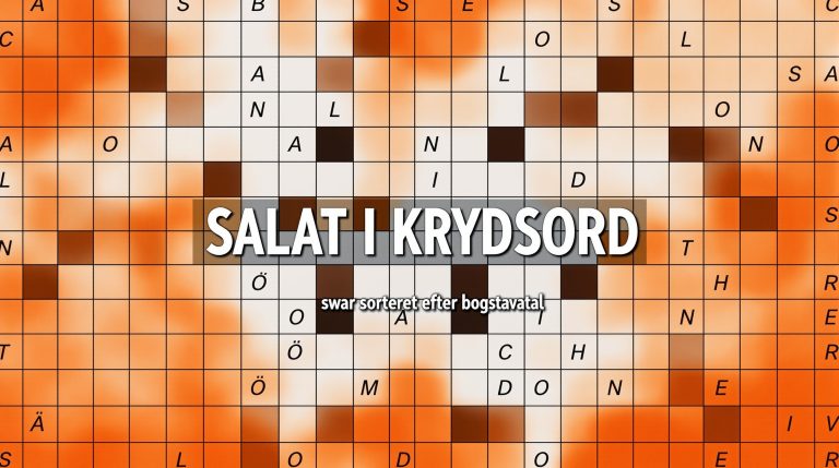 salat i krydsord