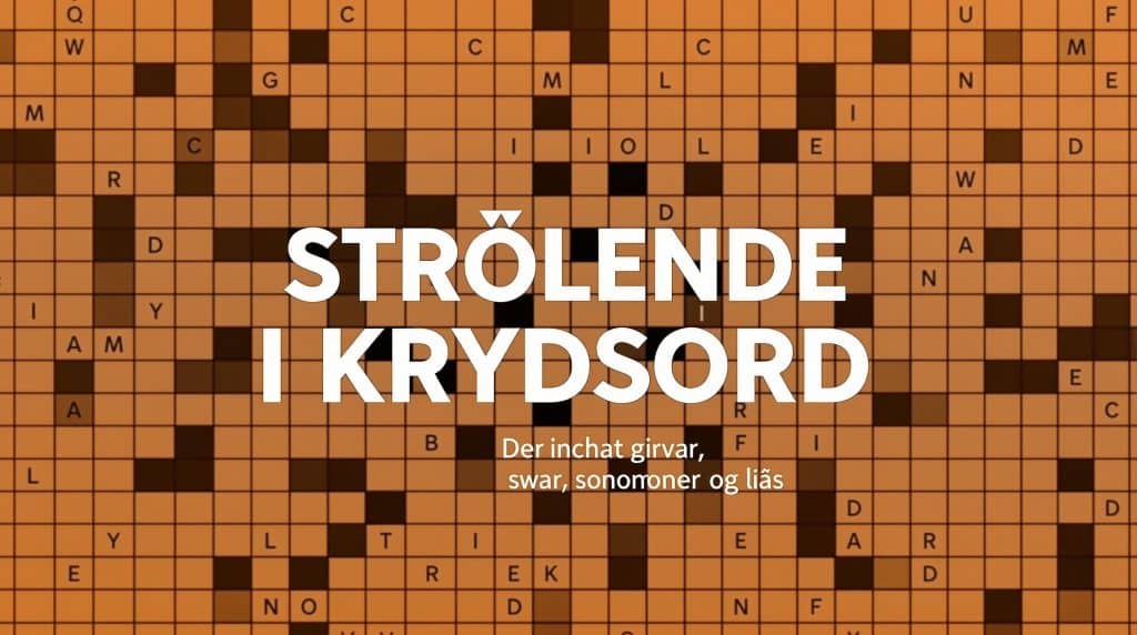 strålende i krydsord