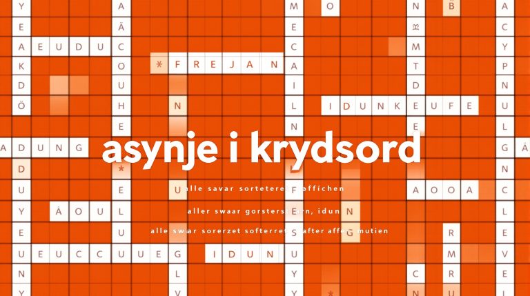 asynje i krydsord