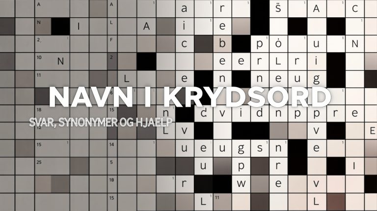 navn i krydsord