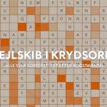 sejlskib i krydsord