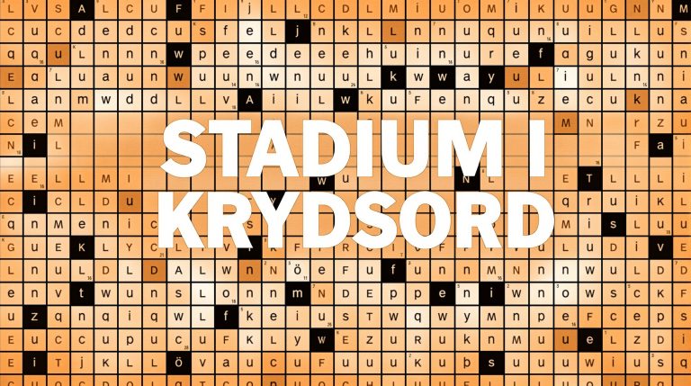 stadium i krydsord